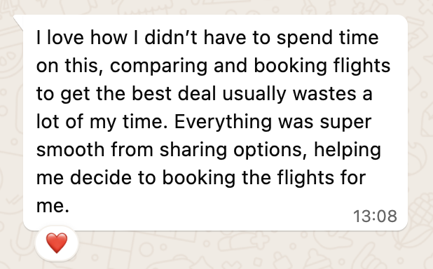 WhatsApp review screenshot